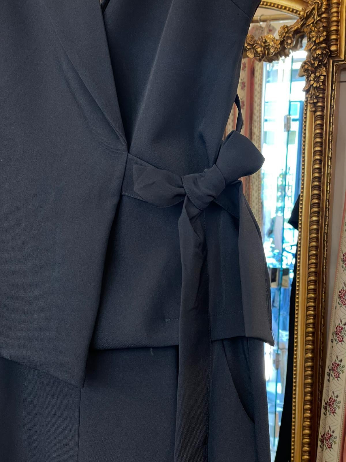 Completo gilet pantalone nero