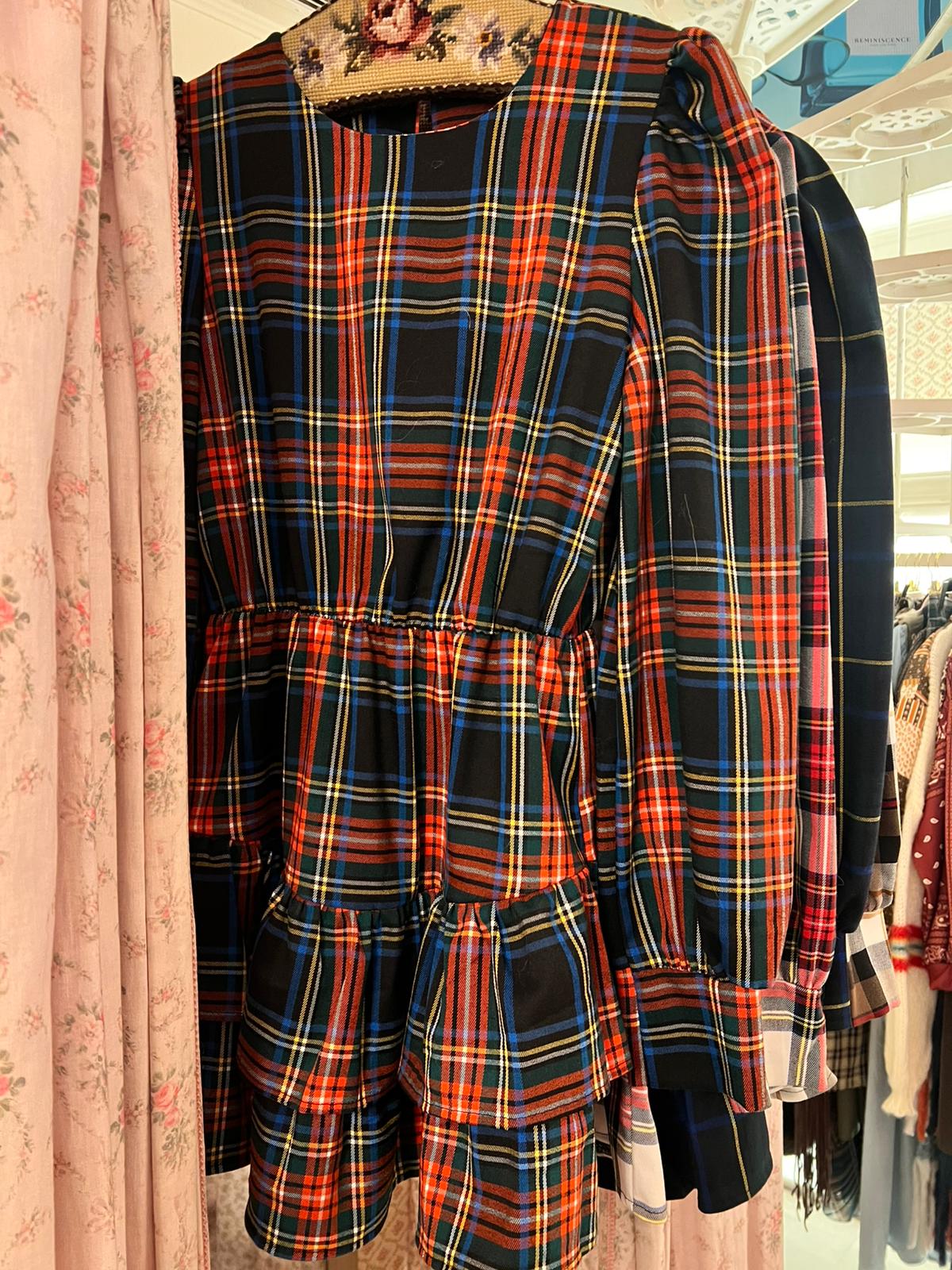 Abito Tartan Highland midi