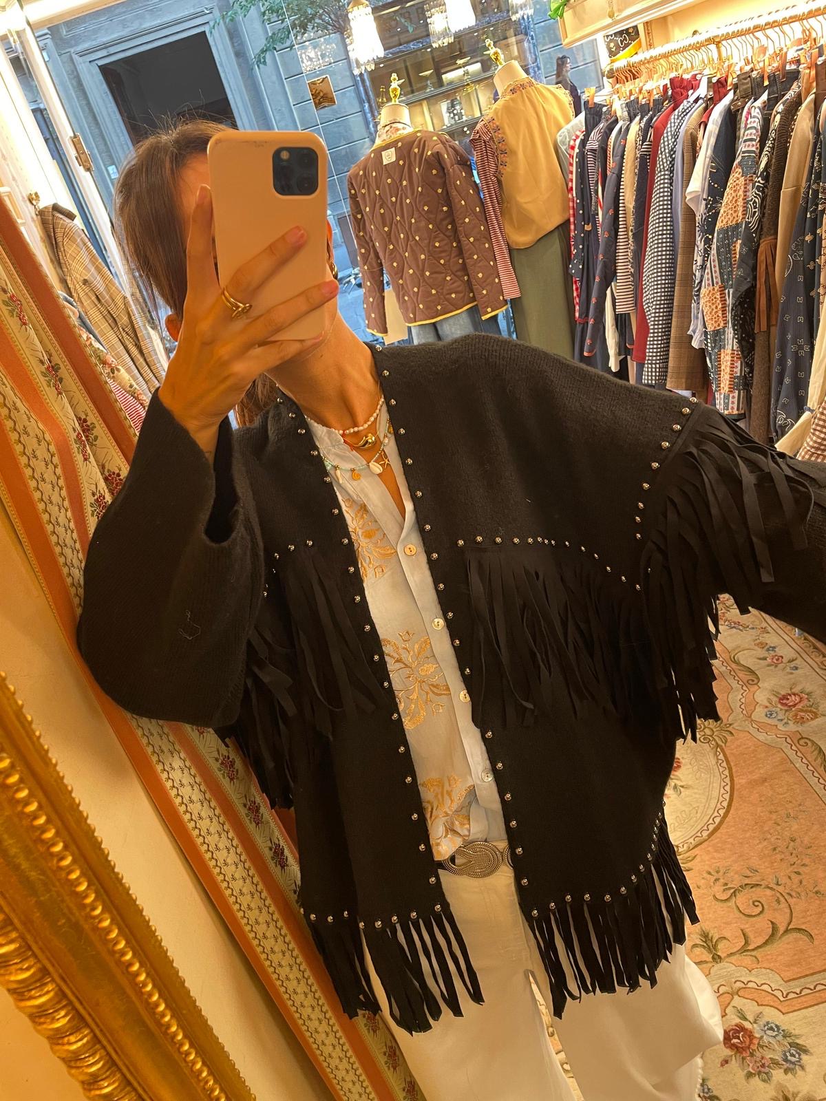 Cardigan Frange