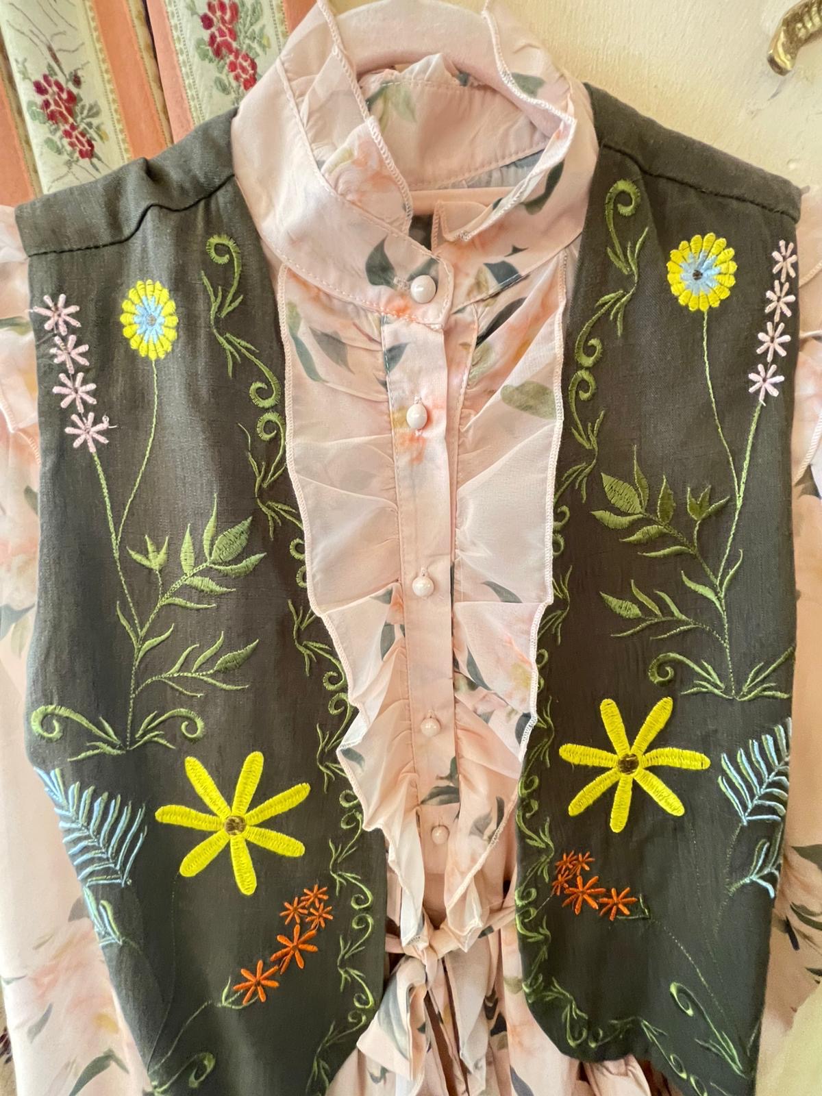 Gilet Boho Lino
