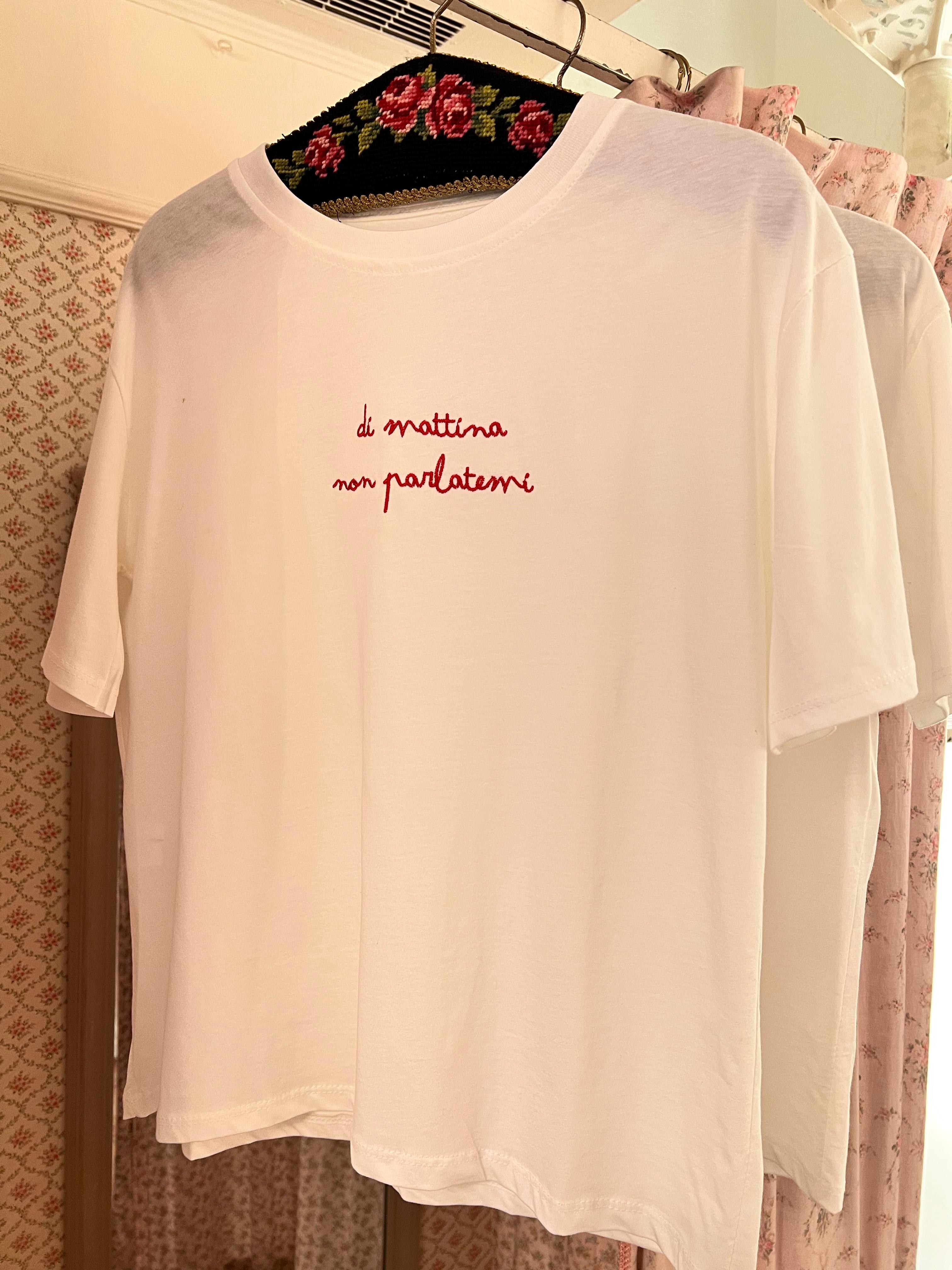 T-shirt di mattina non parlatemi