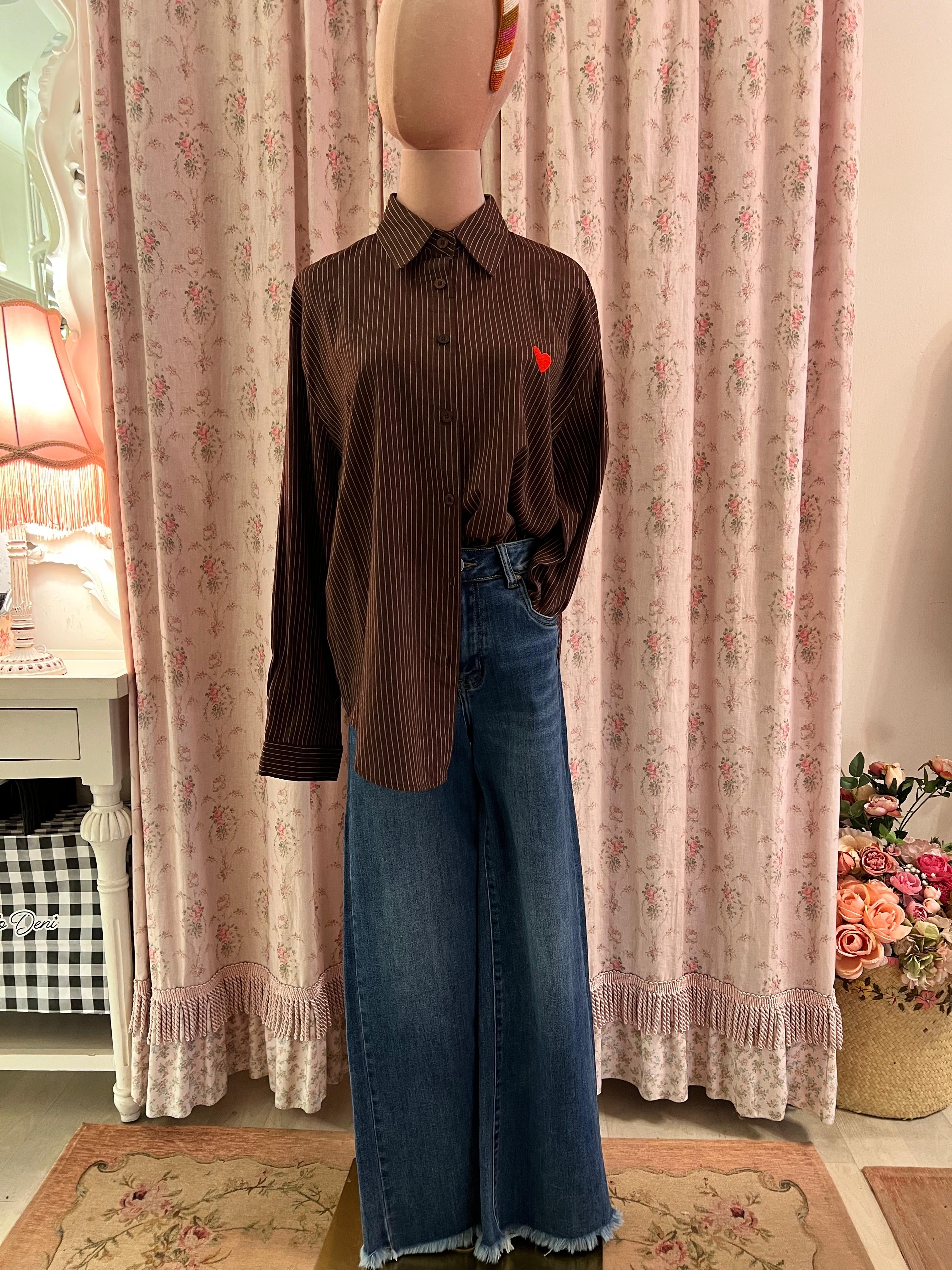 Camicia righe e cuore