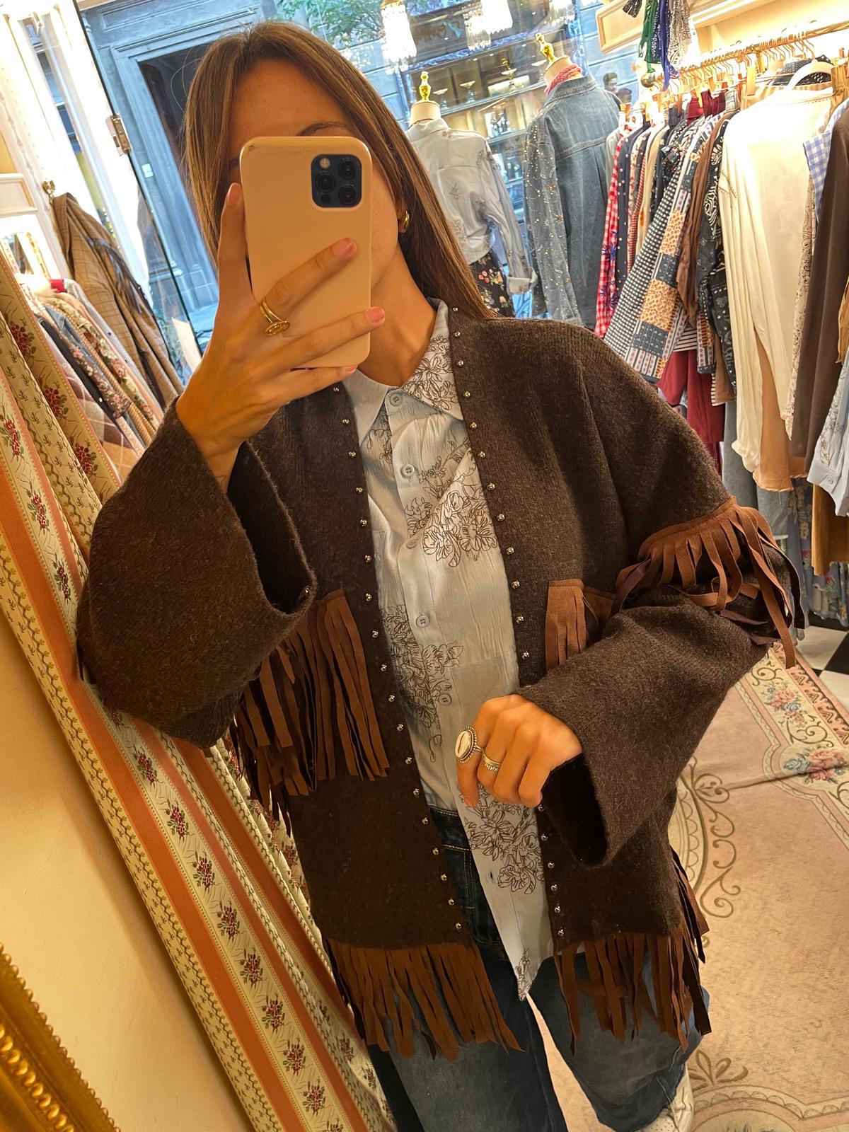Cardigan Frange