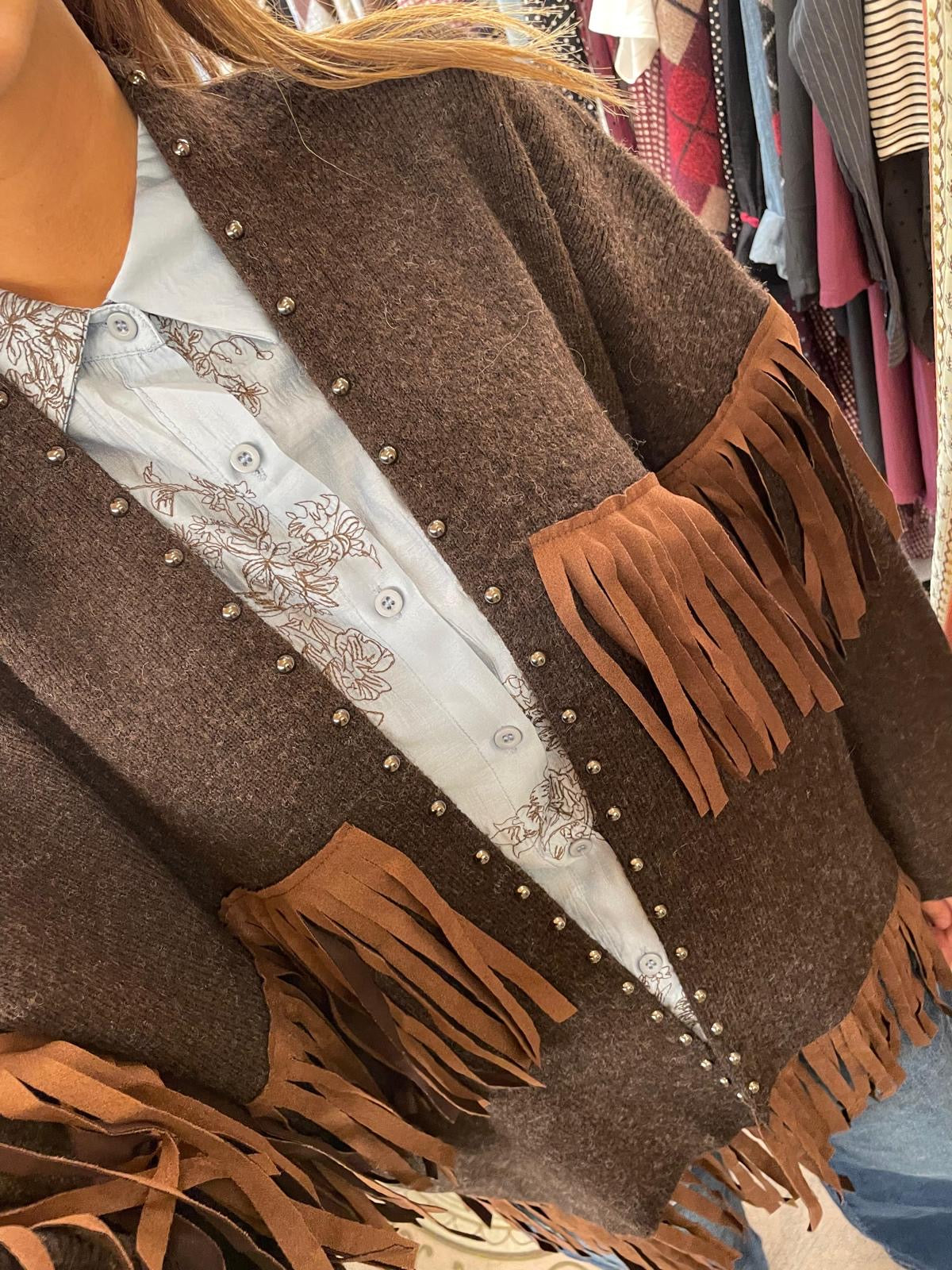 Cardigan Frange