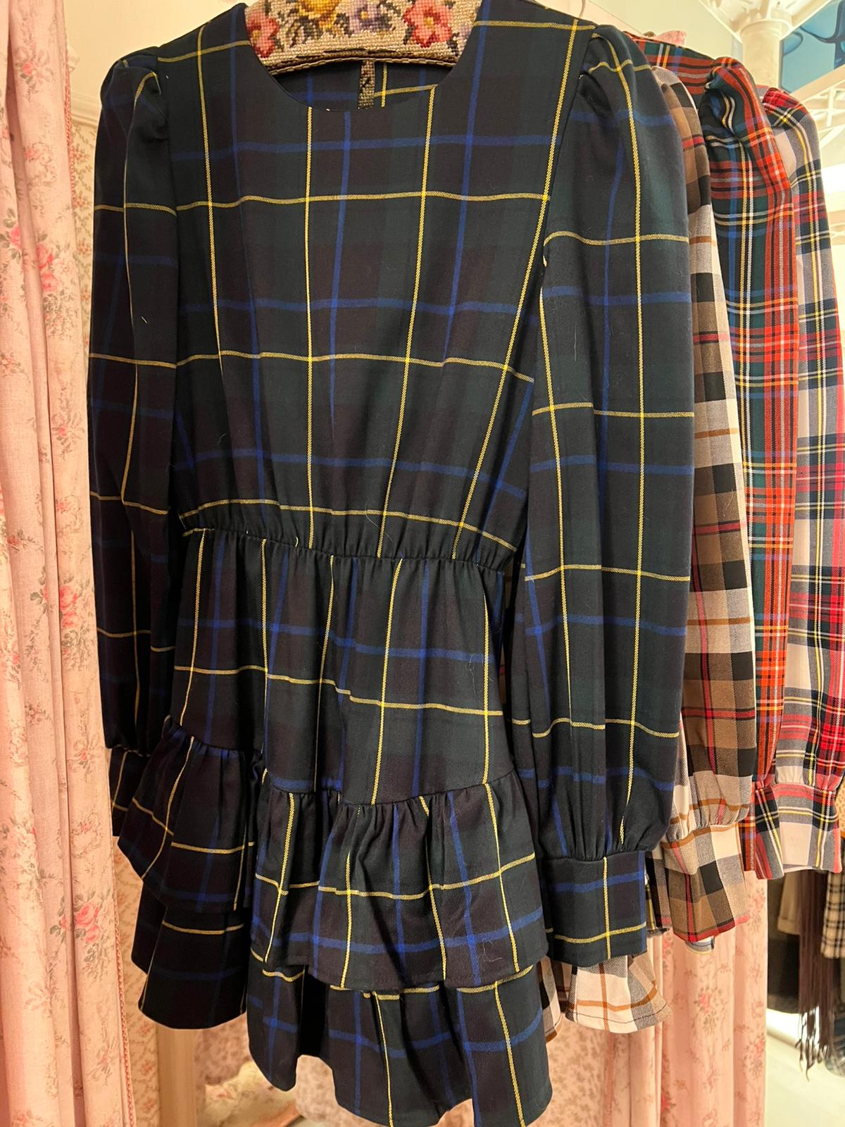Abito Tartan Highland midi