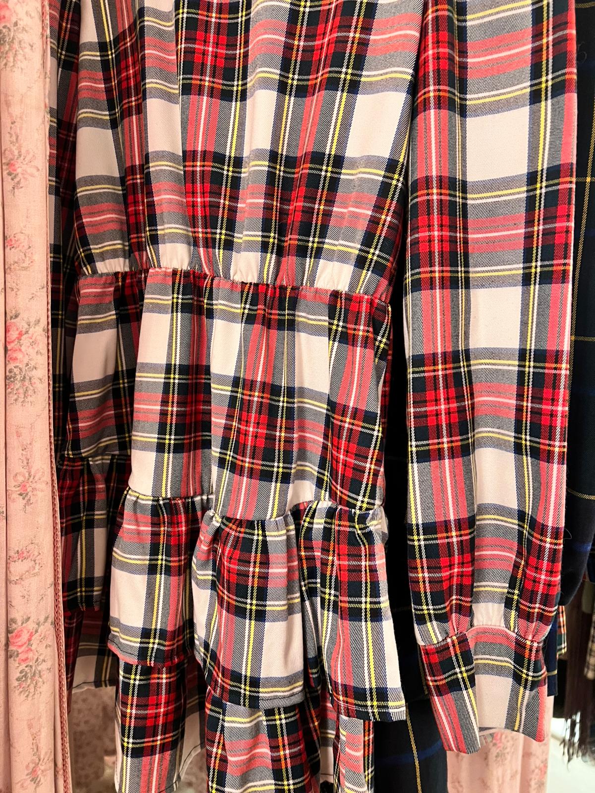 Abito Tartan Highland midi