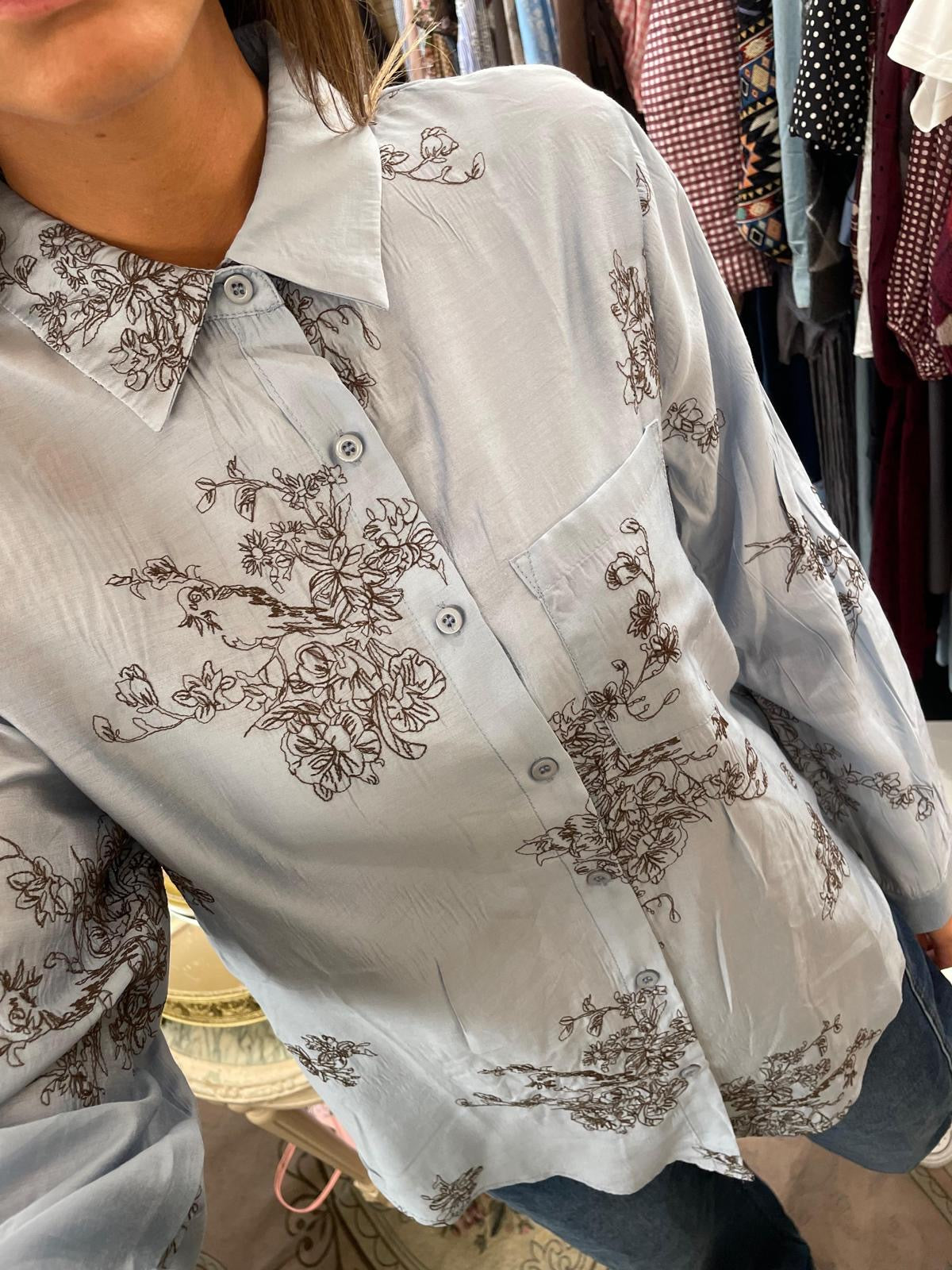 Blusa ricamata Celine