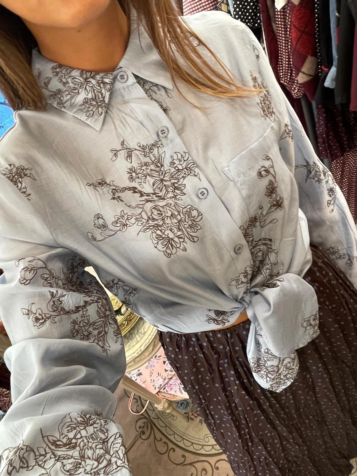 Blusa ricamata Celine