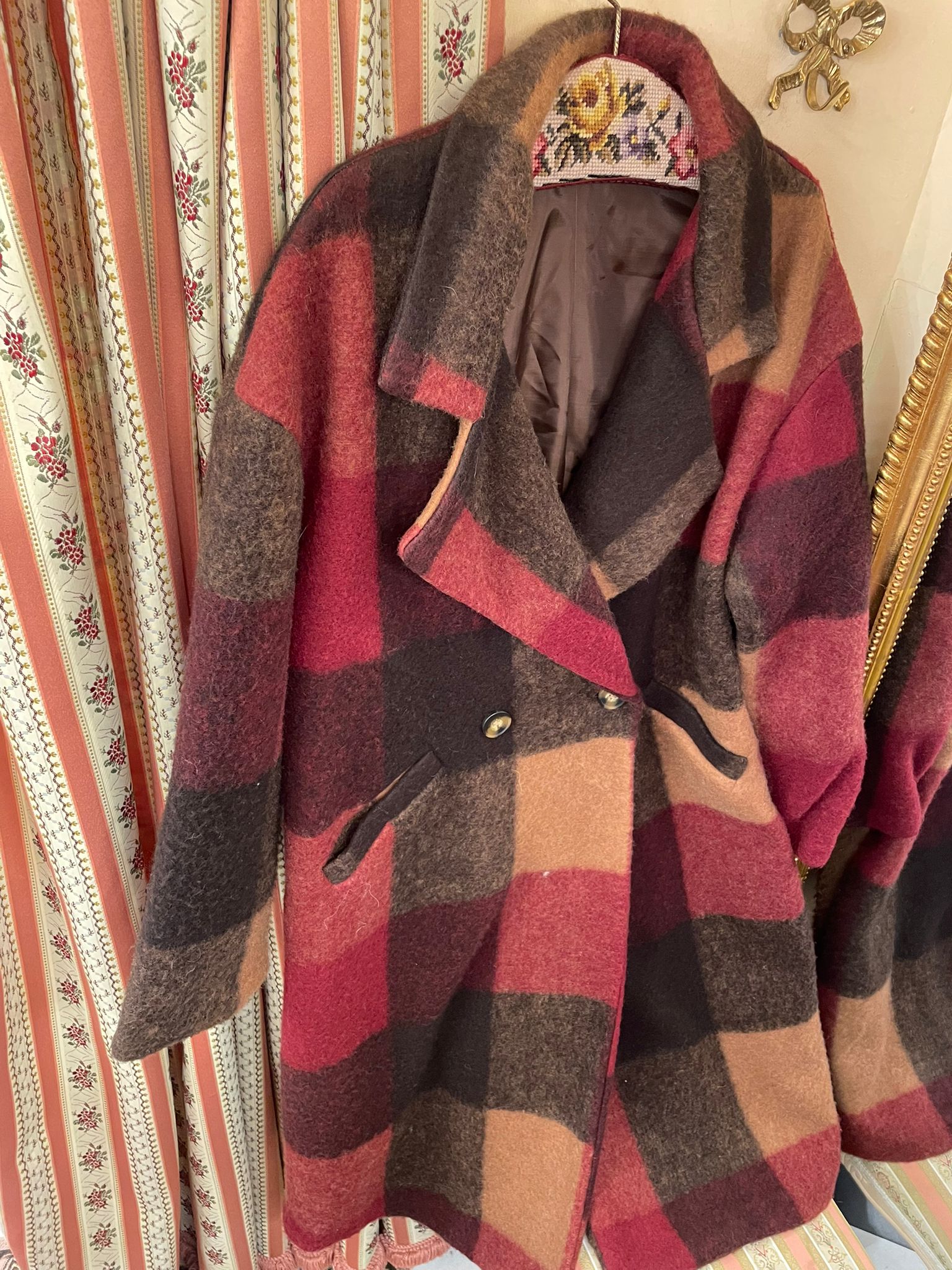 Cappotto Check Multicolor