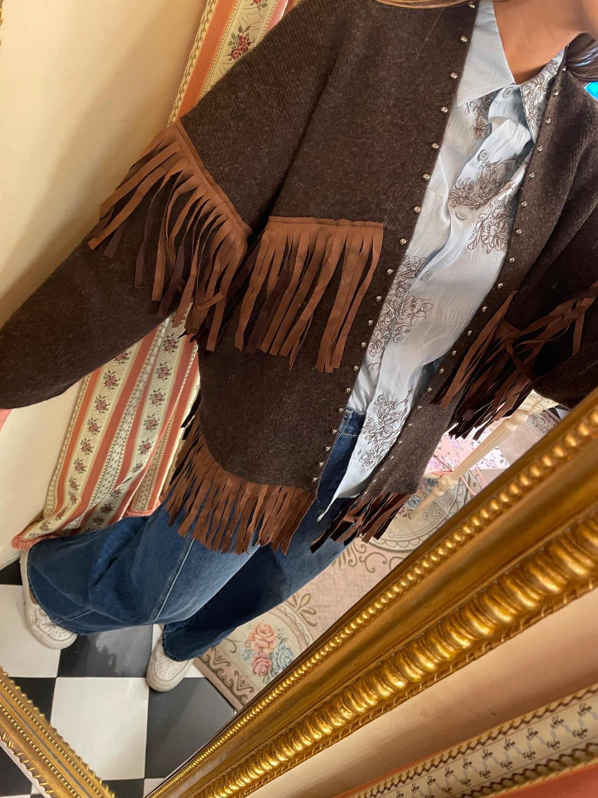 Cardigan Frange