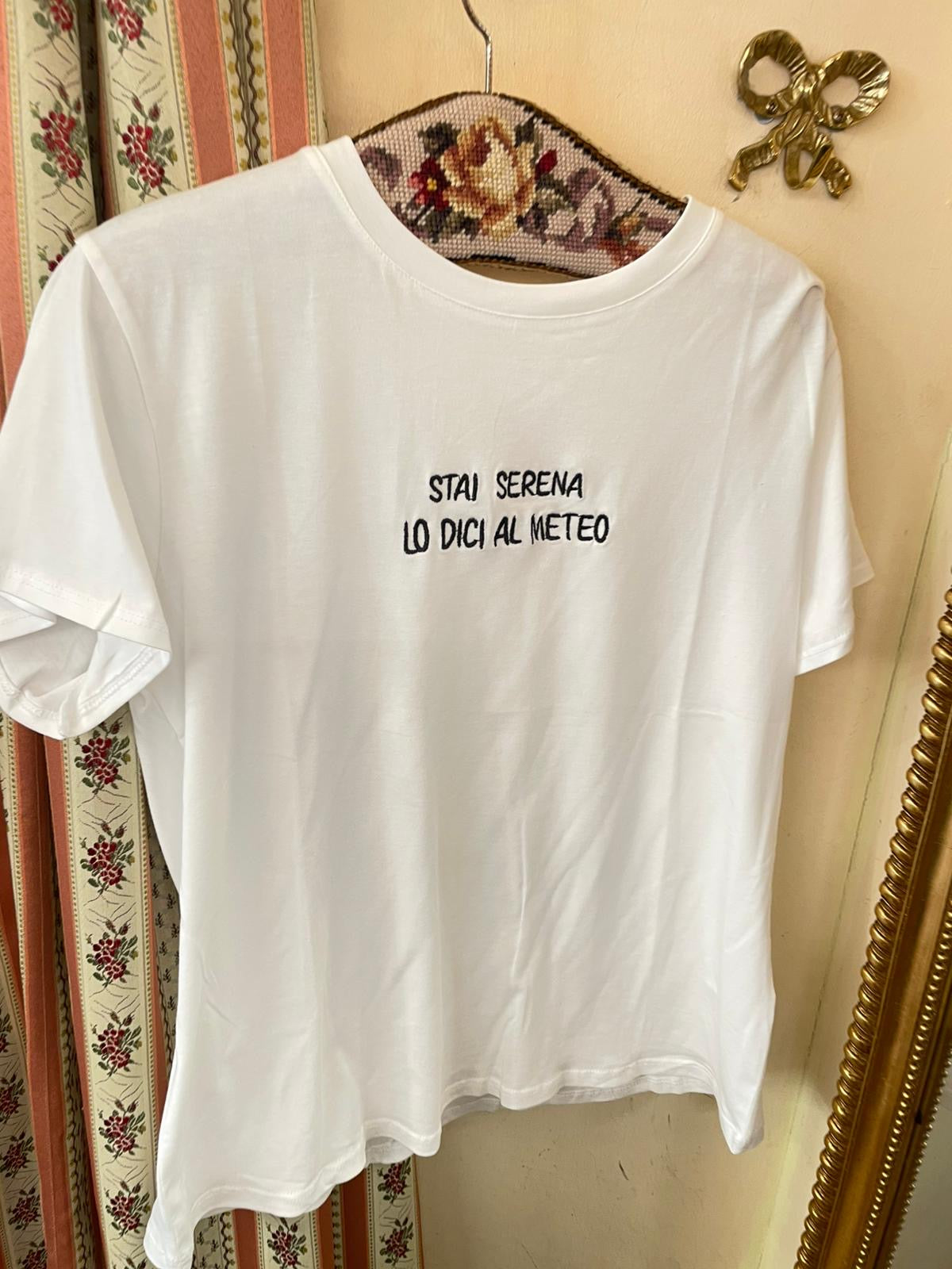 T-shirt stai serena lo dici al meteo