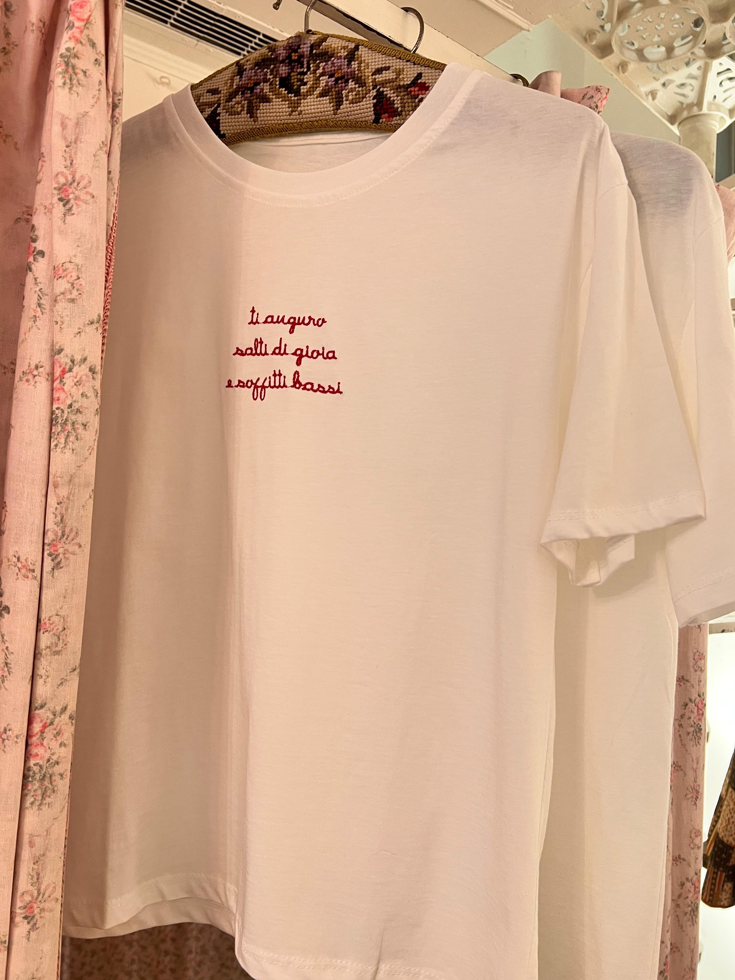 T-shirt ti auguro salti di gioia e soffitti bassi
