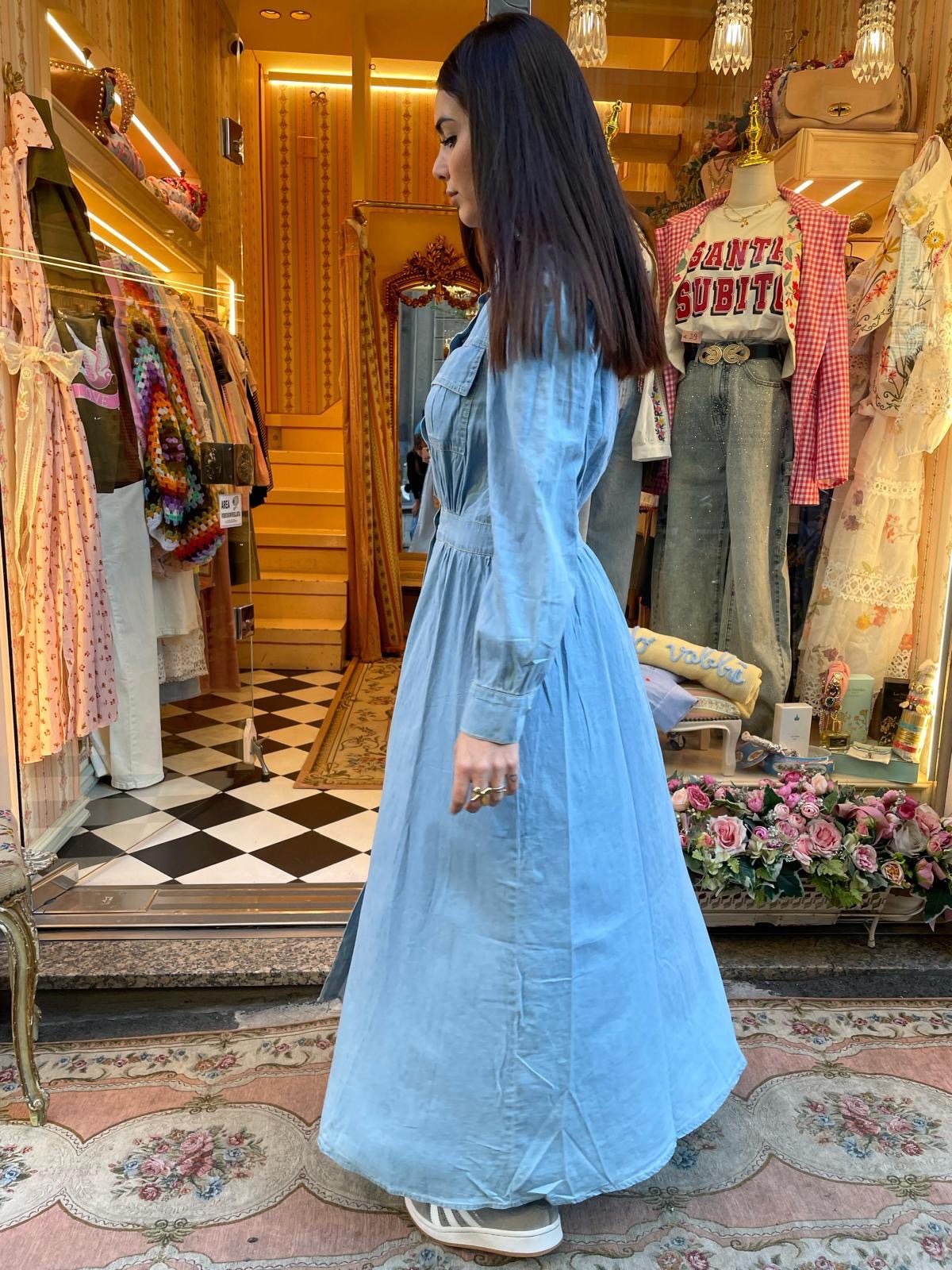 Abito jeans lungo