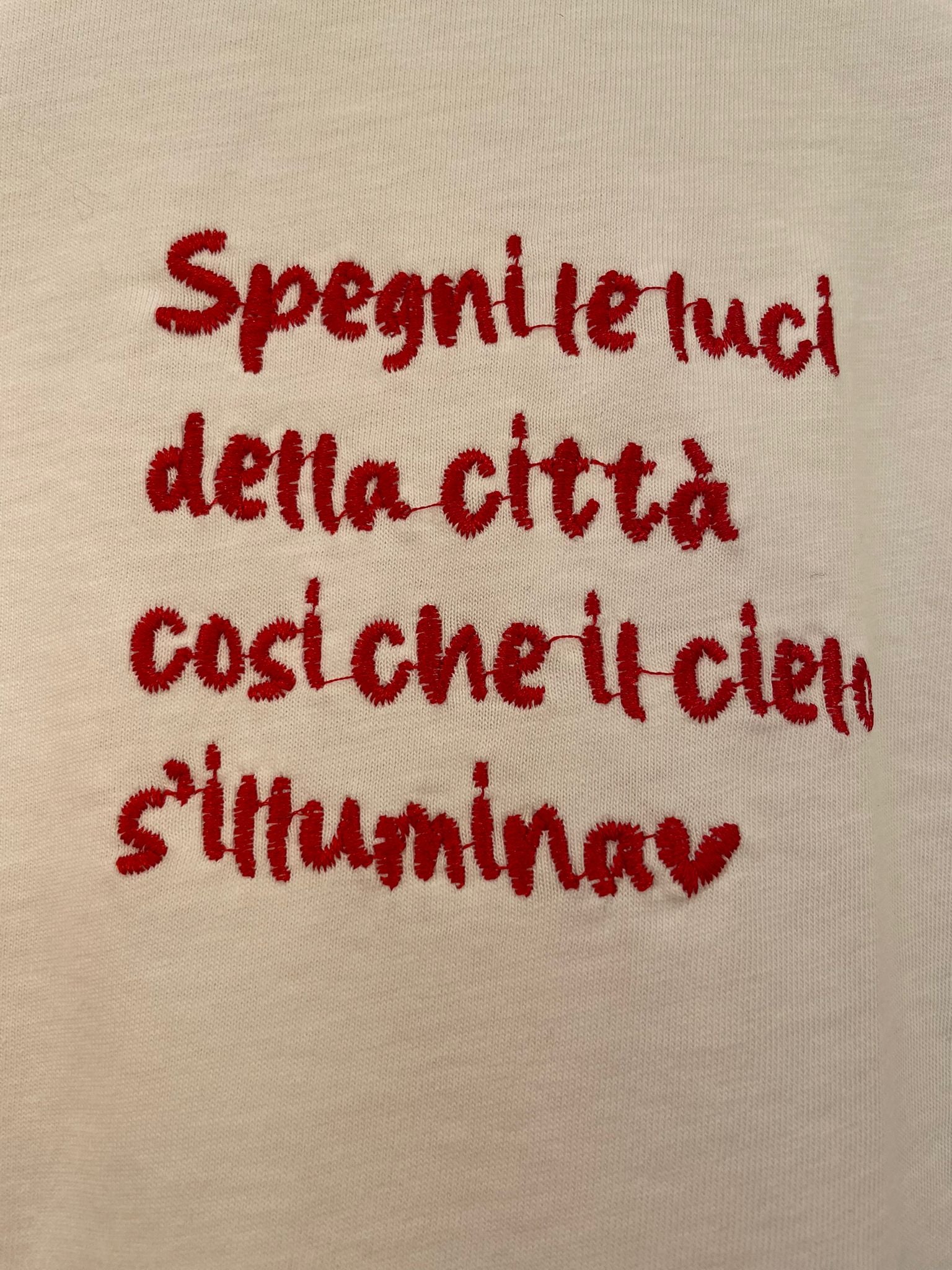 T-shirt spegni le luci della città...