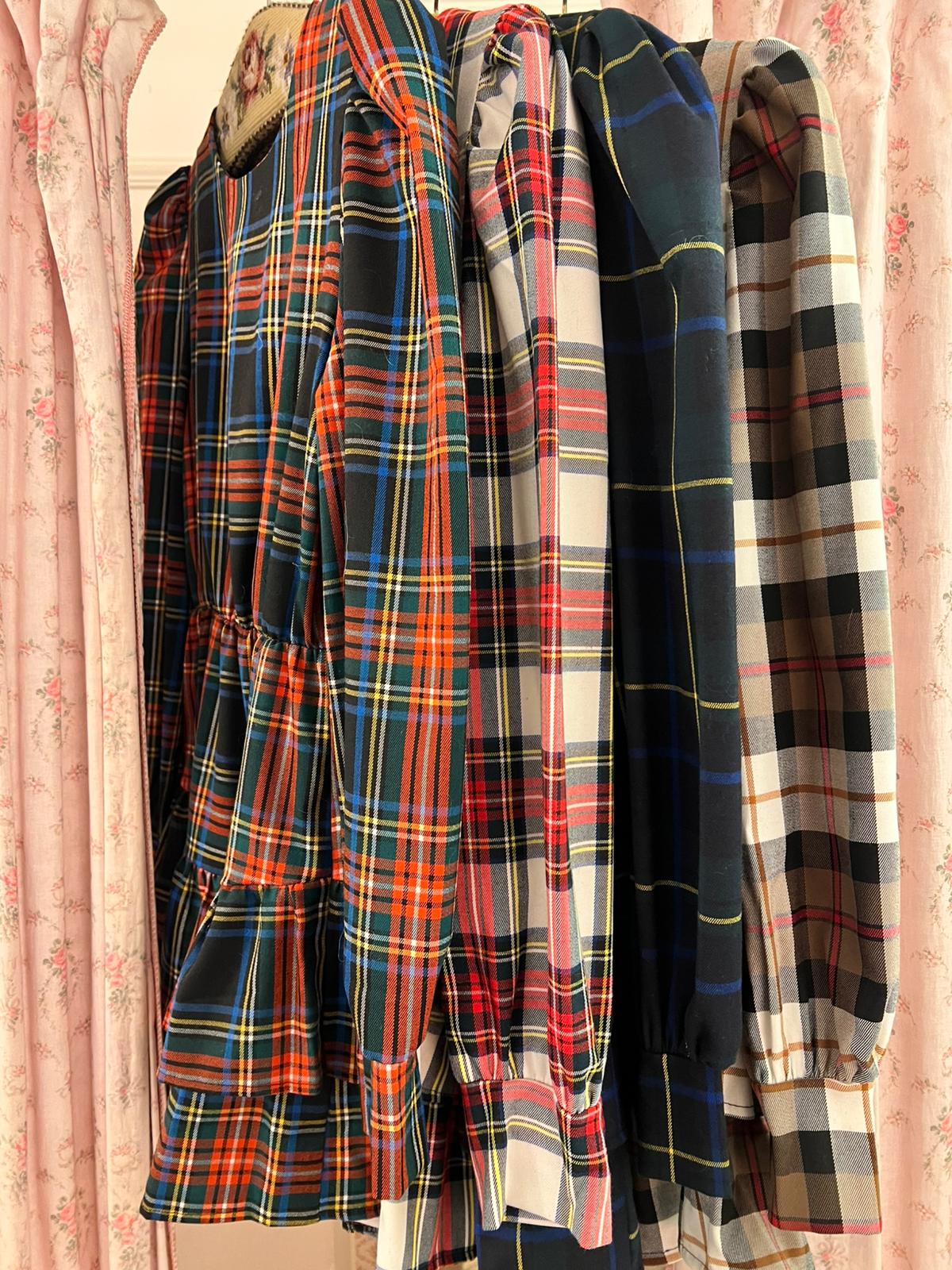 Abito Tartan Highland midi