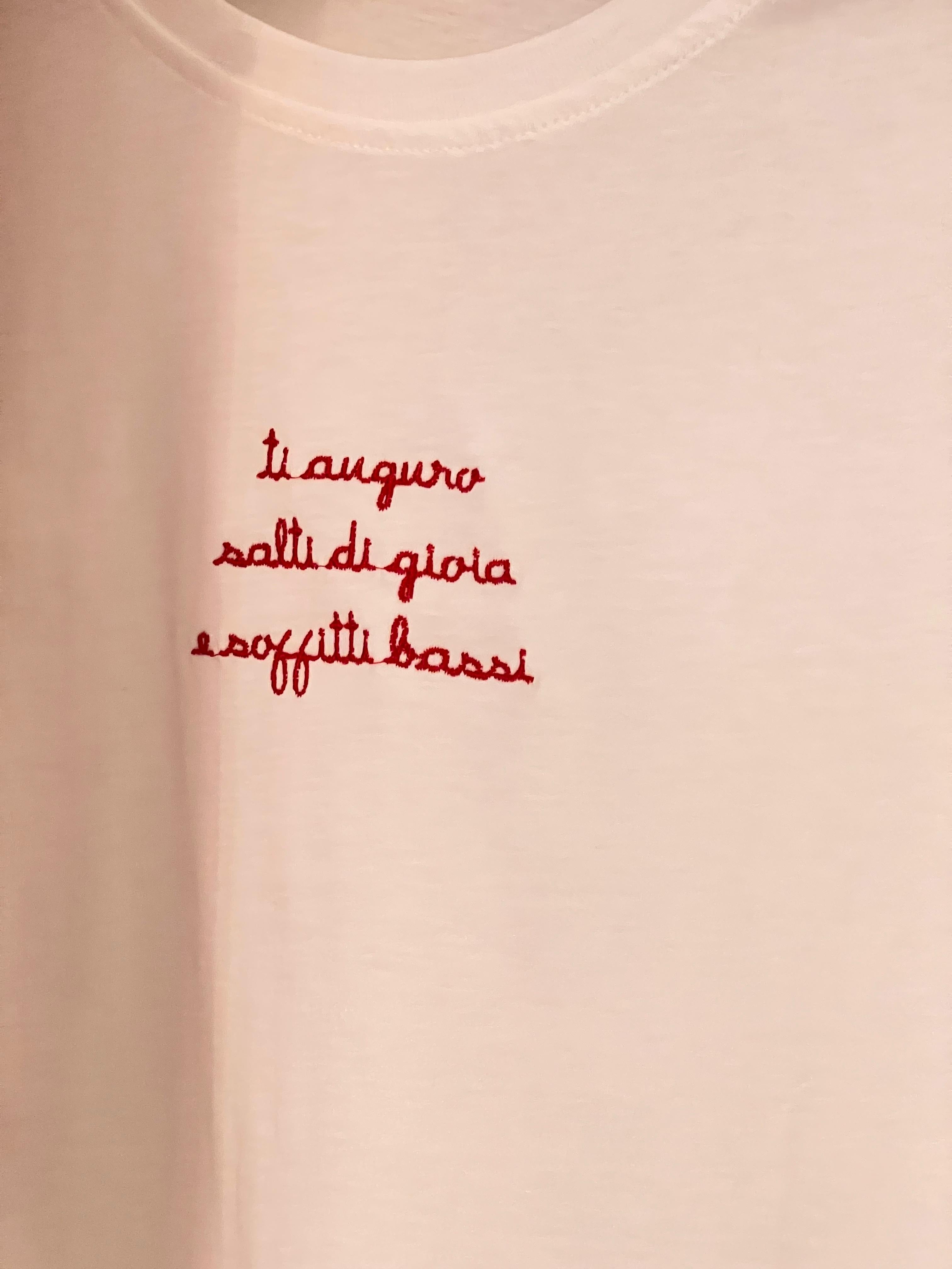 T-shirt ti auguro salti di gioia e soffitti bassi