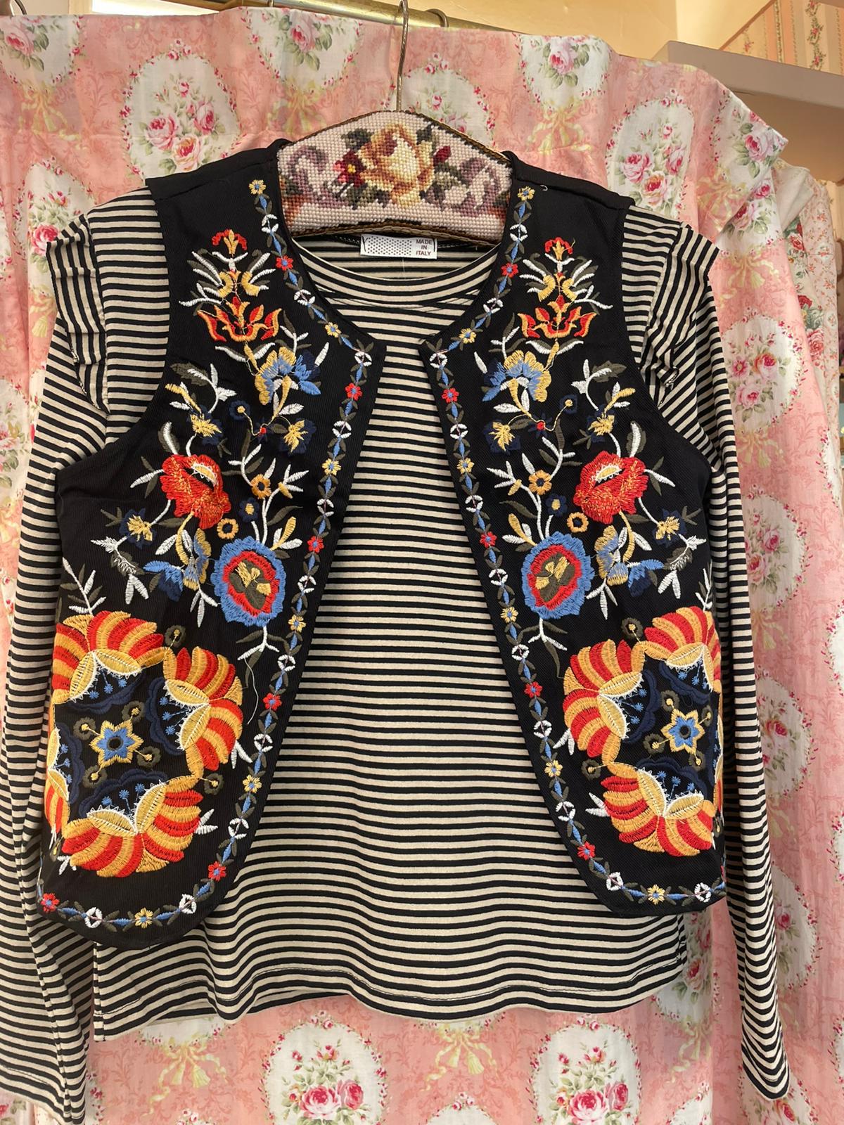 Gilet Boho ricamato
