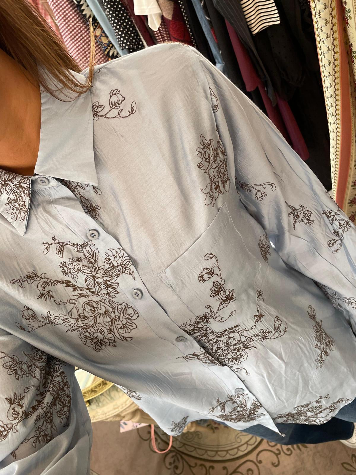 Blusa ricamata Celine