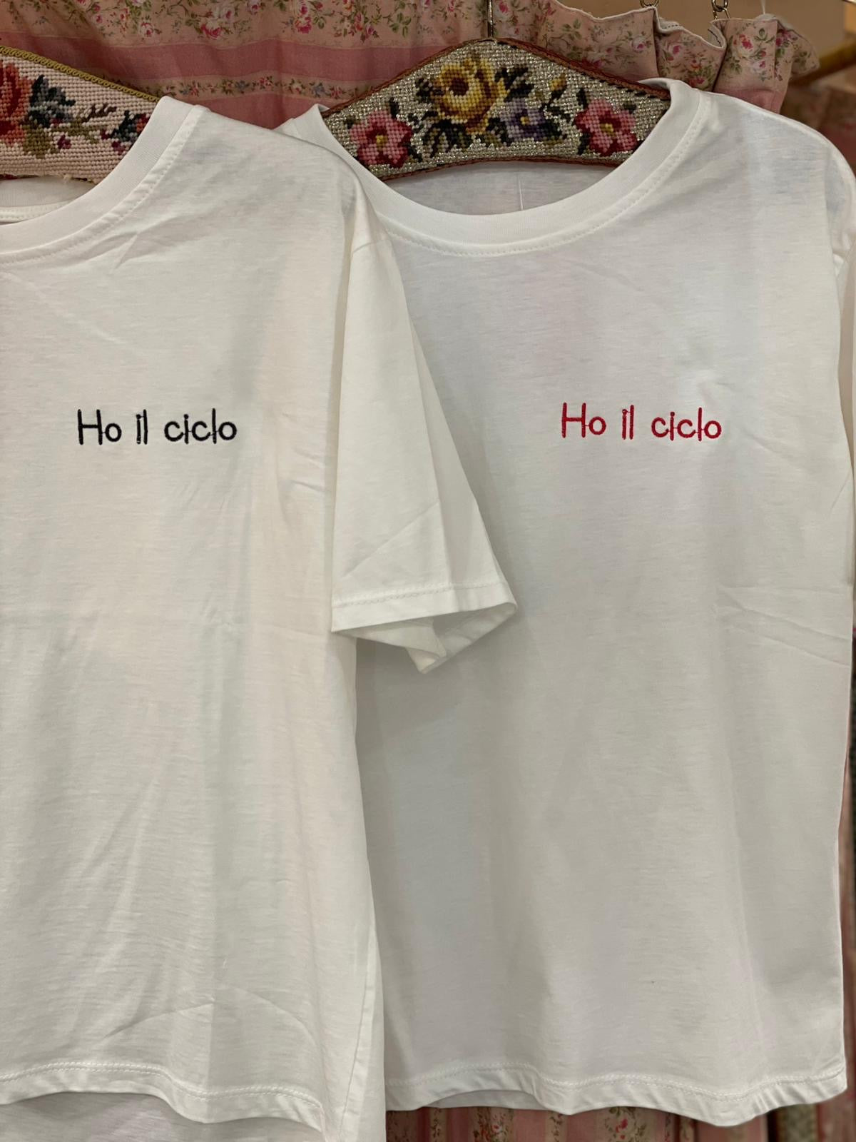 T-shirt Ho il ciclo