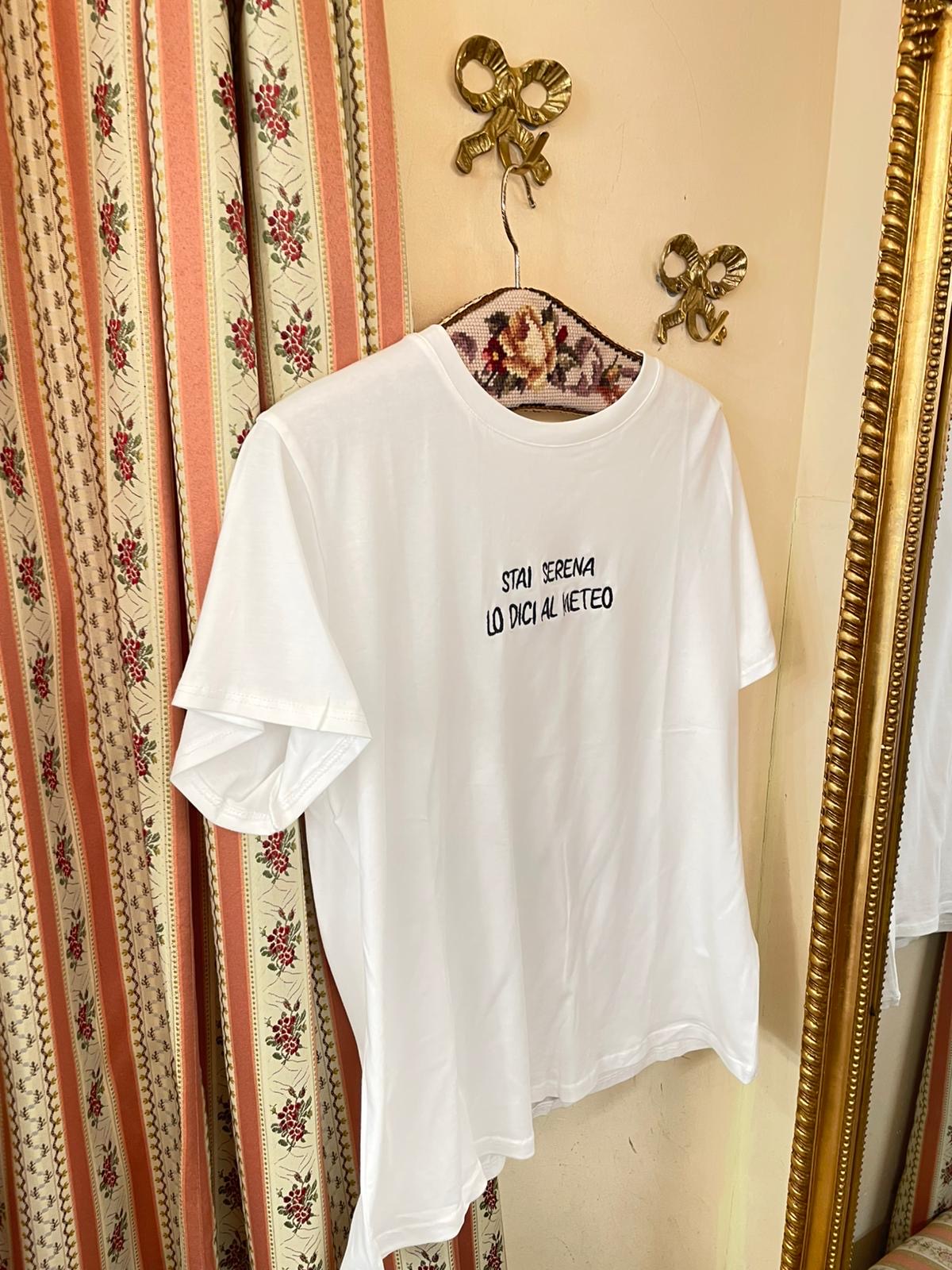 T-shirt stai serena lo dici al meteo