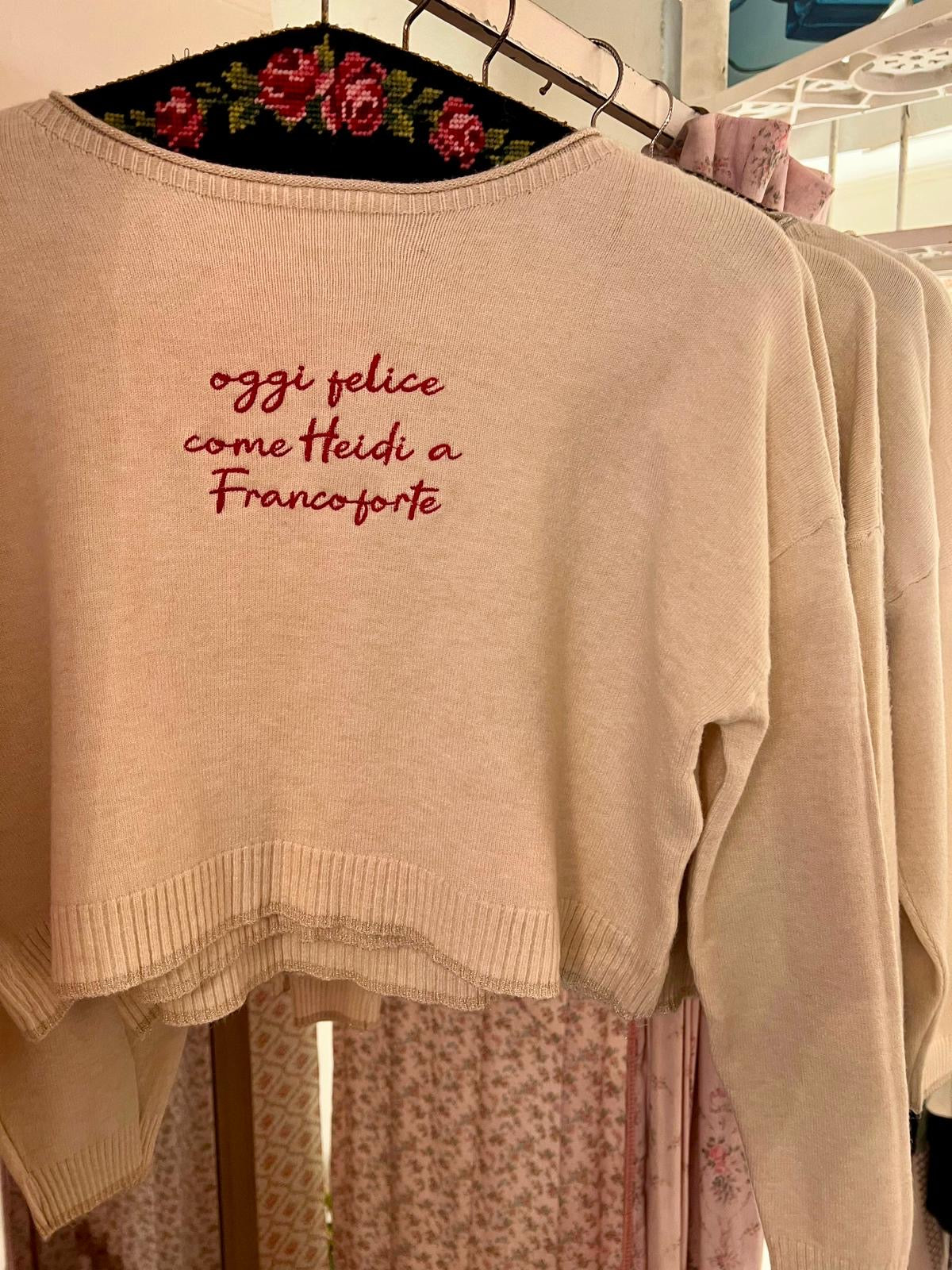 Pull oggi felice come Heidi a Francoforte