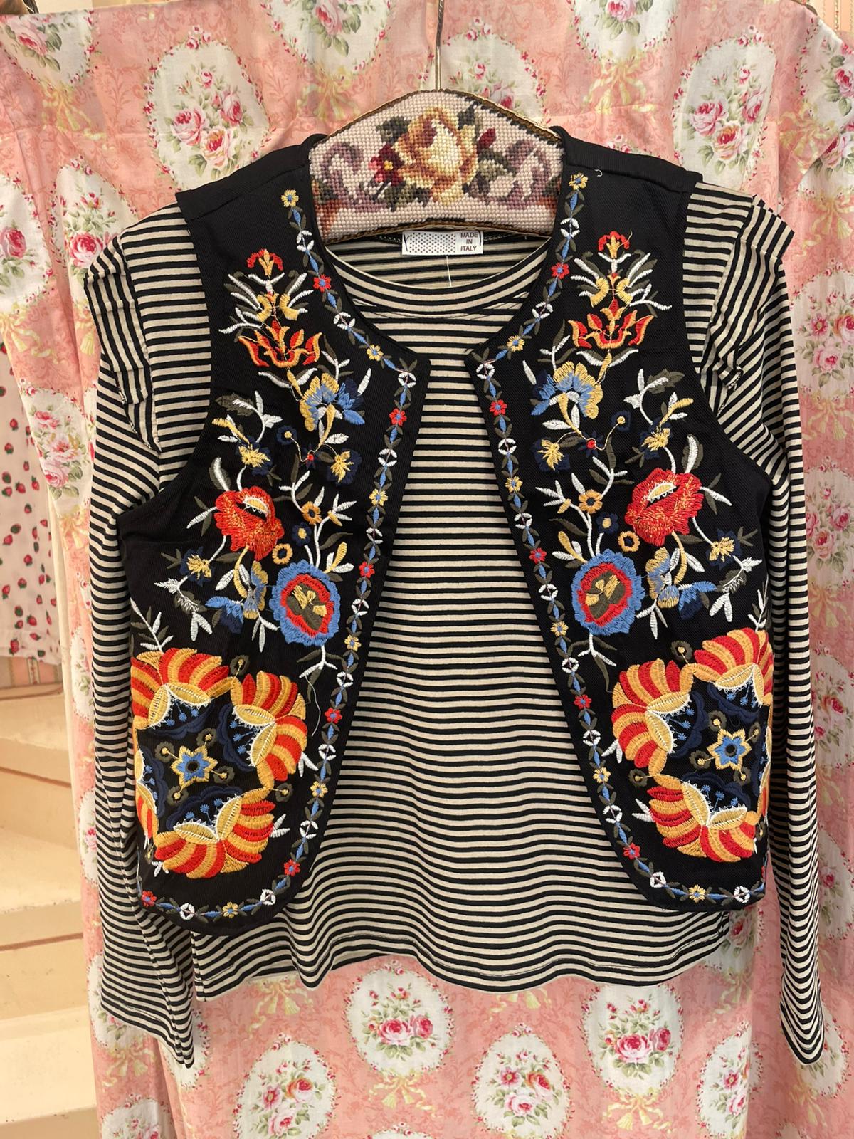 Gilet Boho ricamato