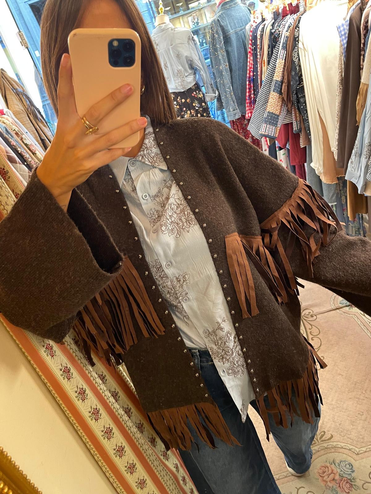 Cardigan Frange