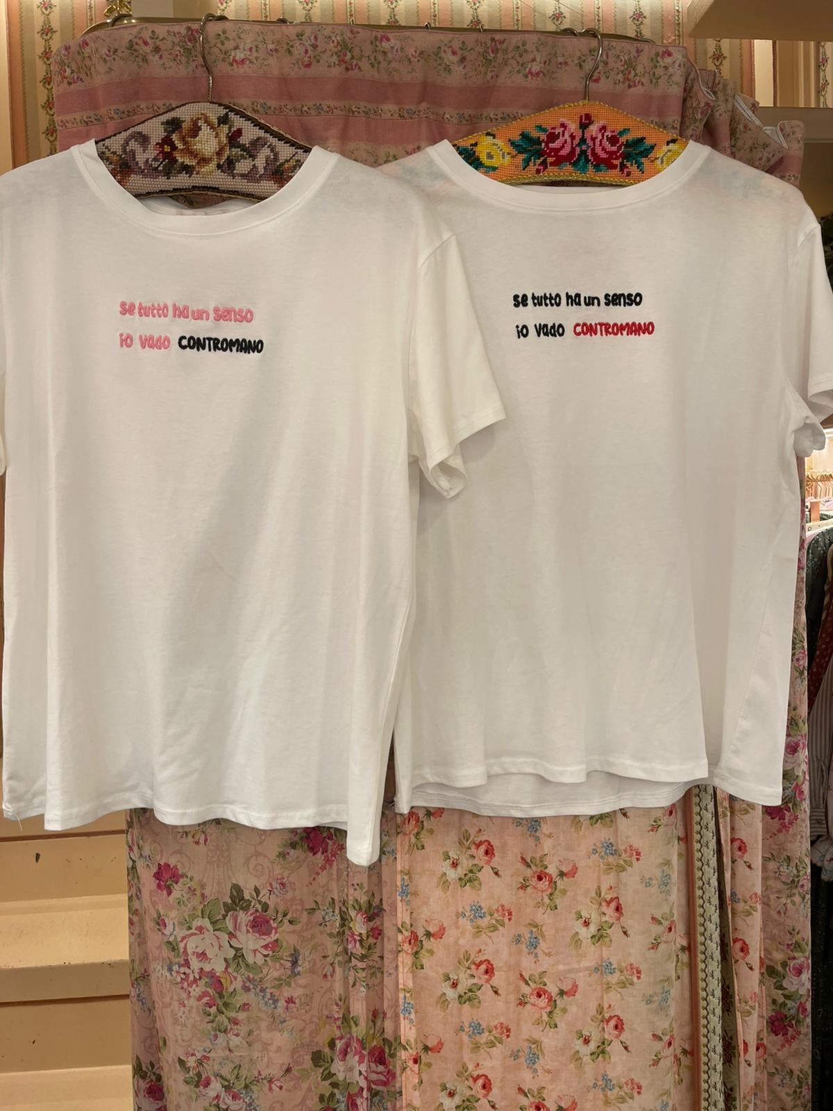 T-shirt Se tutto ha un senso io vado contromano