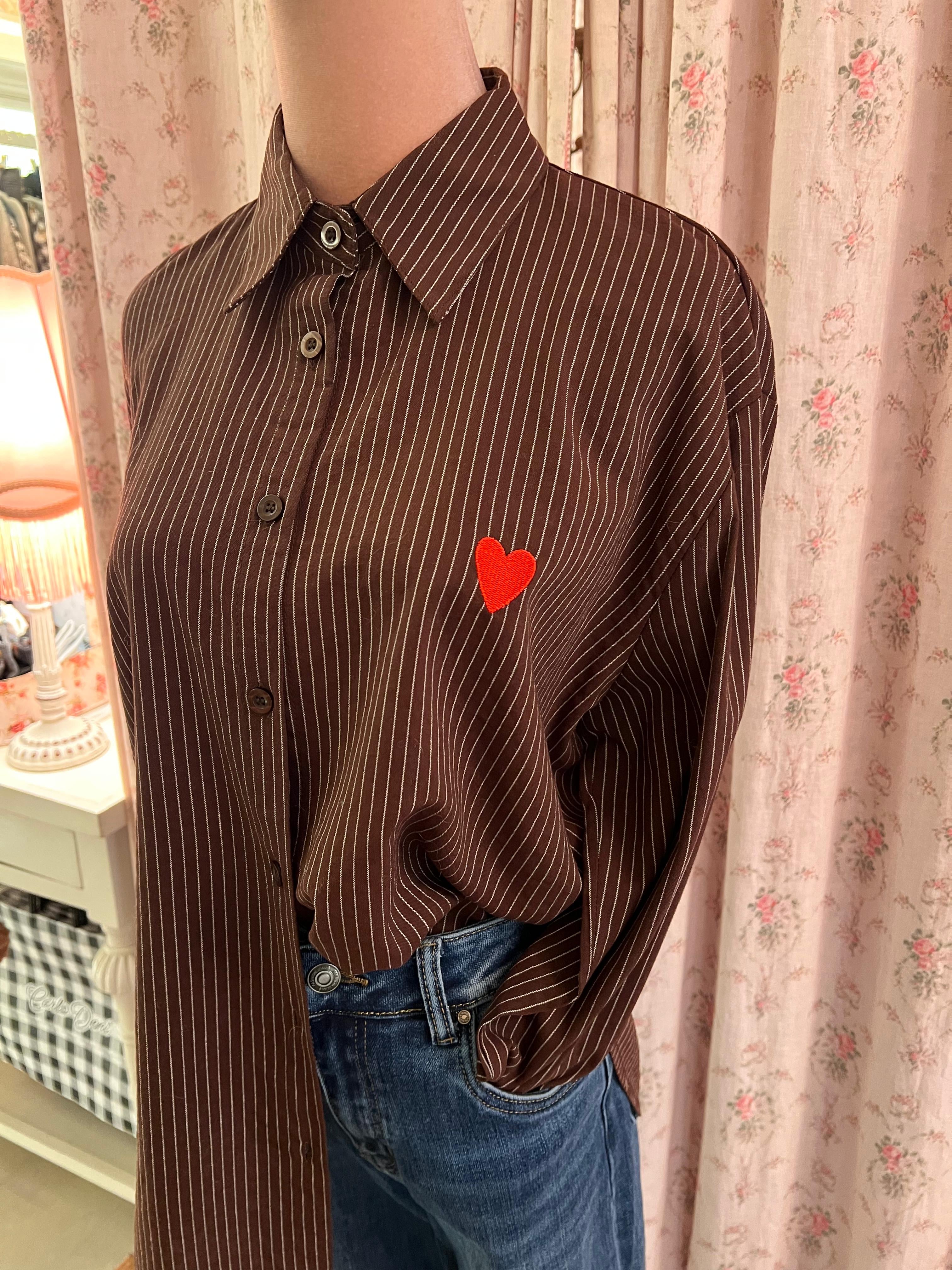 Camicia righe e cuore