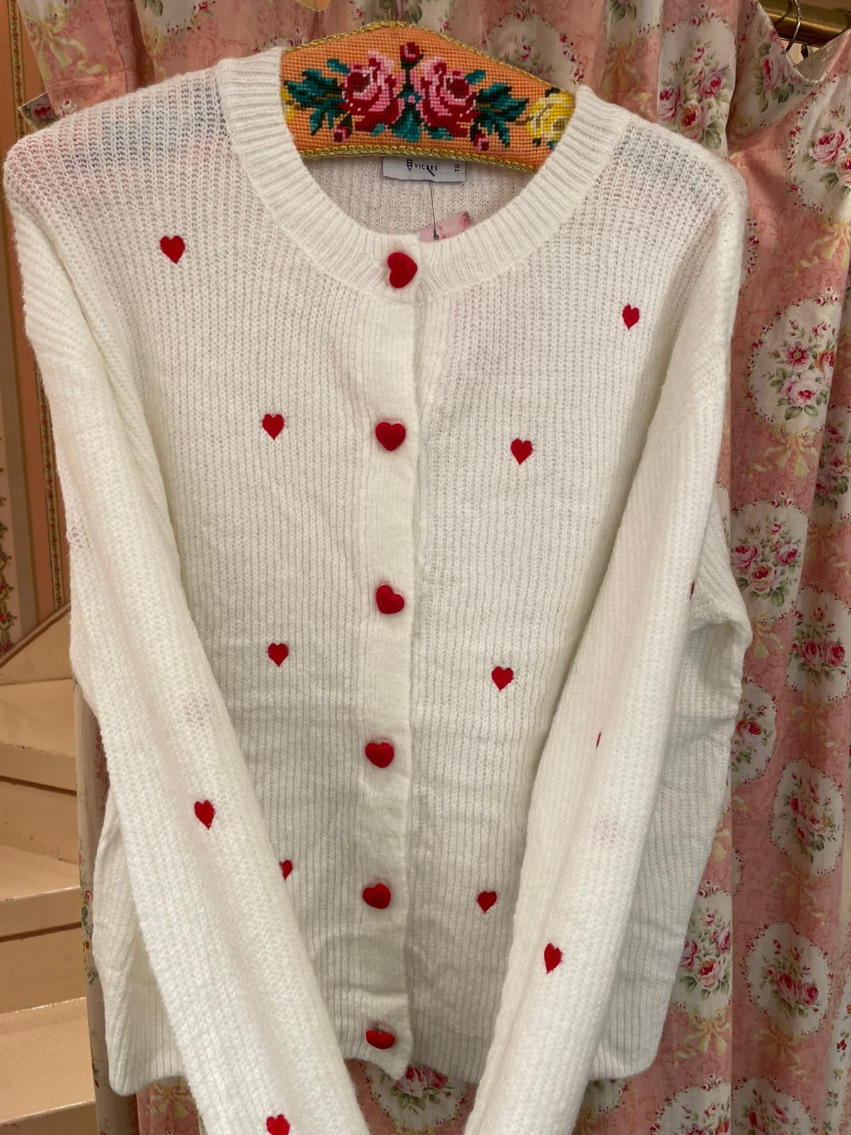 Cardigan cuori