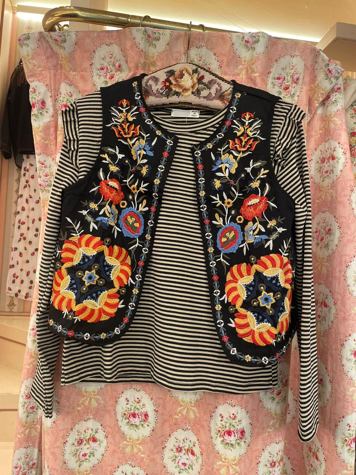 Gilet Boho ricamato