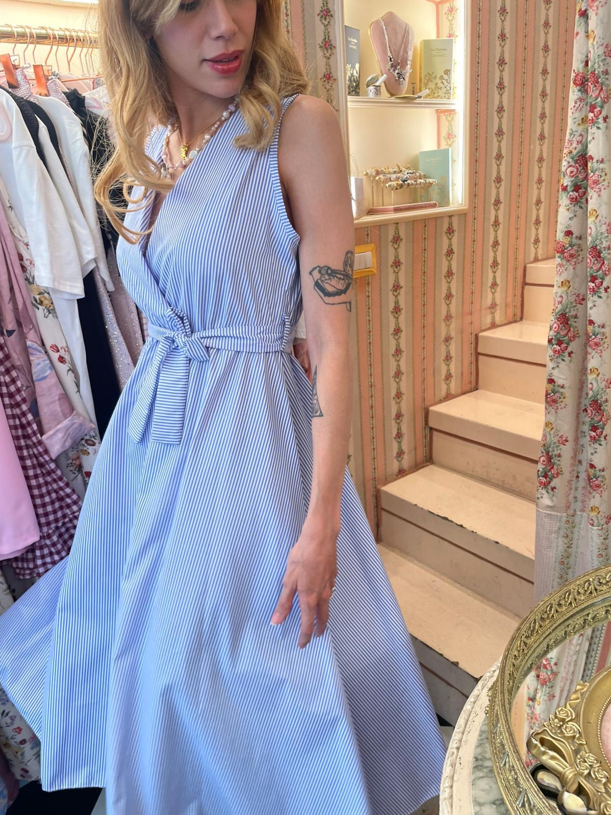 Abito azzurro Midi