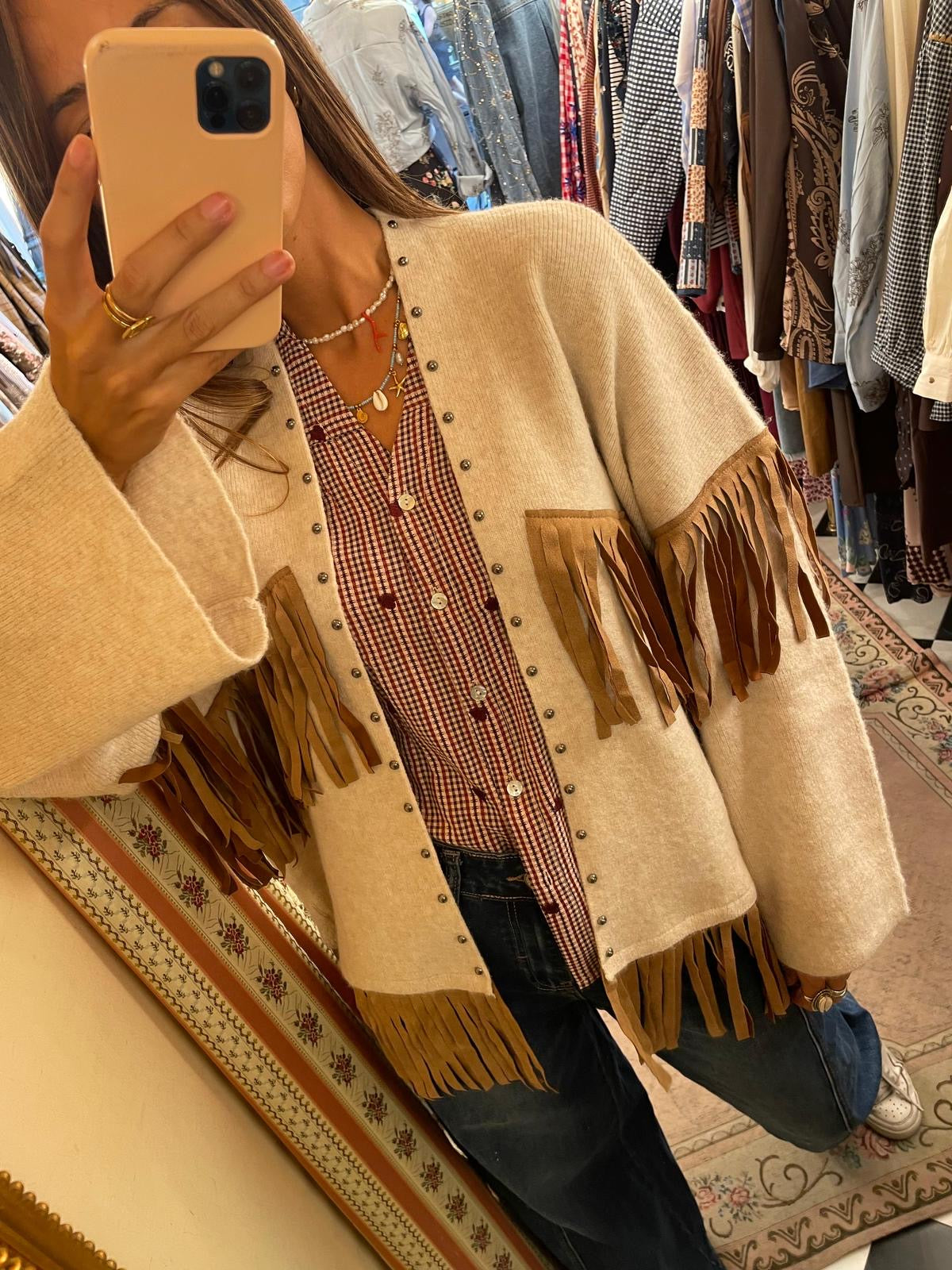 Cardigan Frange