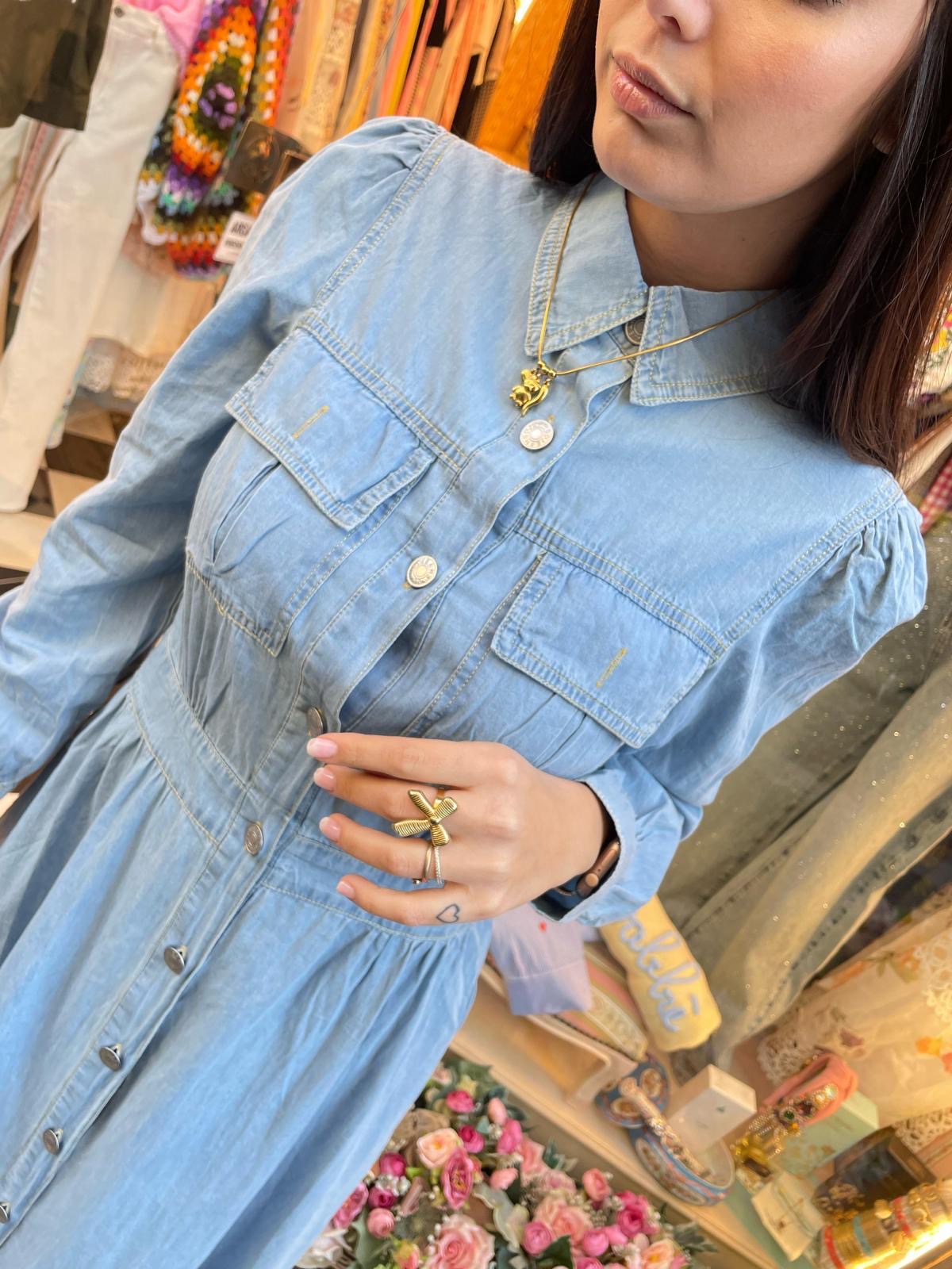 Abito jeans lungo