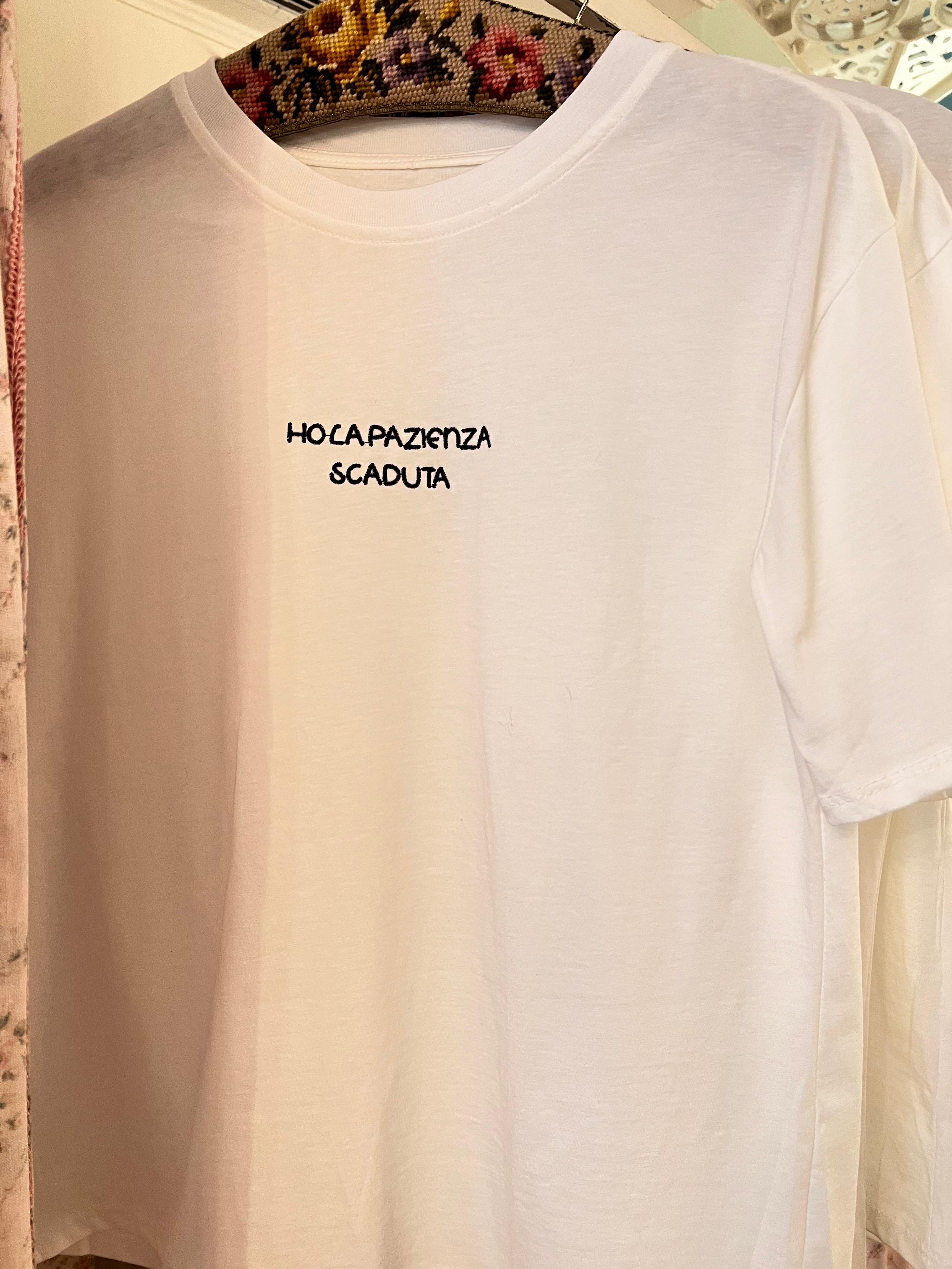 T-shirt ho la pazienza scaduta