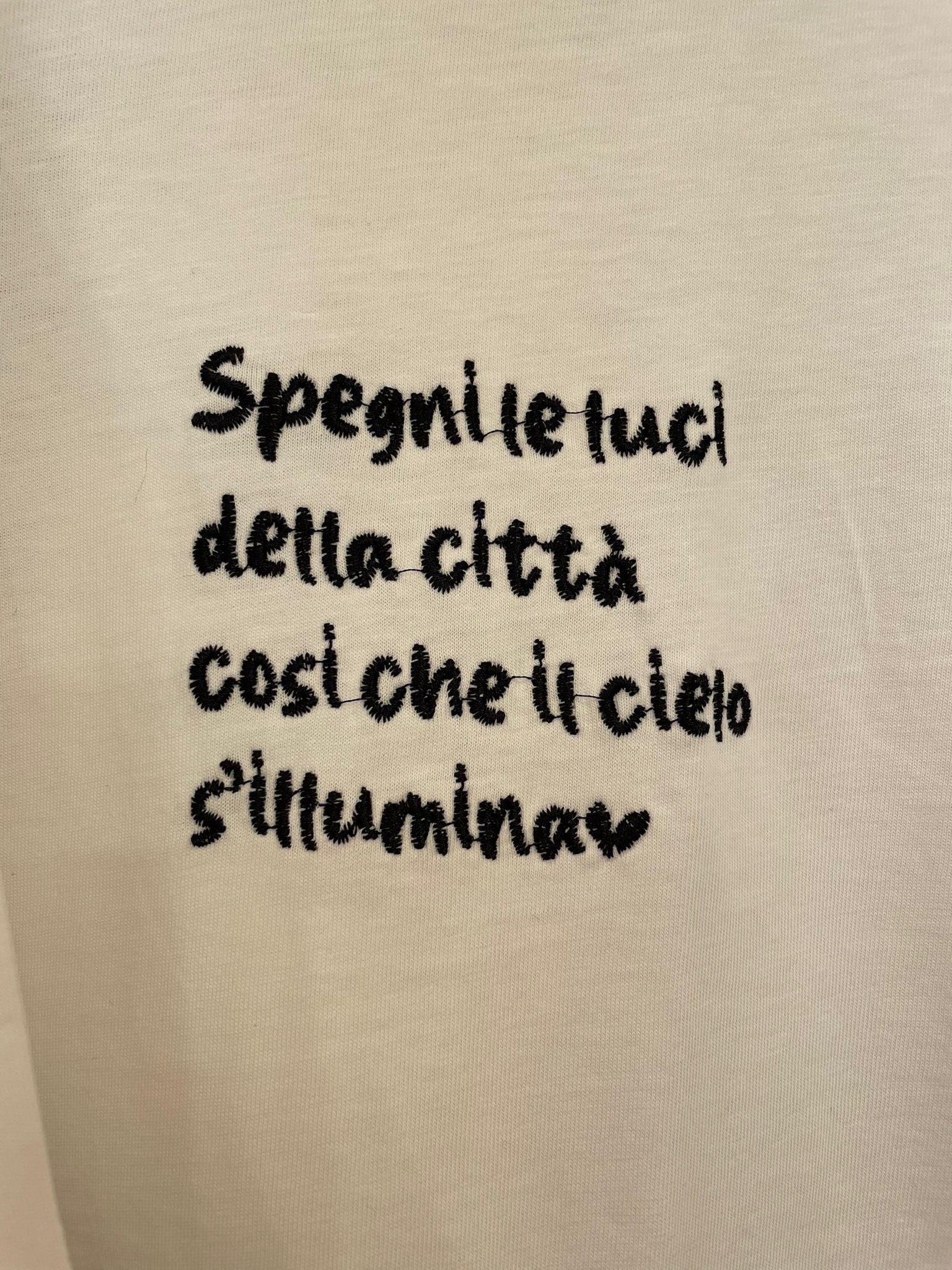 T-shirt spegni le luci della città...