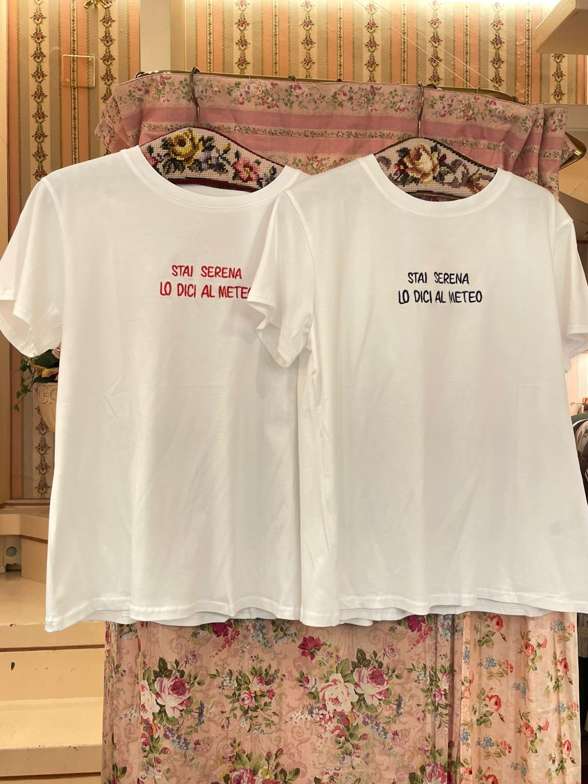 T-shirt stai serena lo dici al meteo