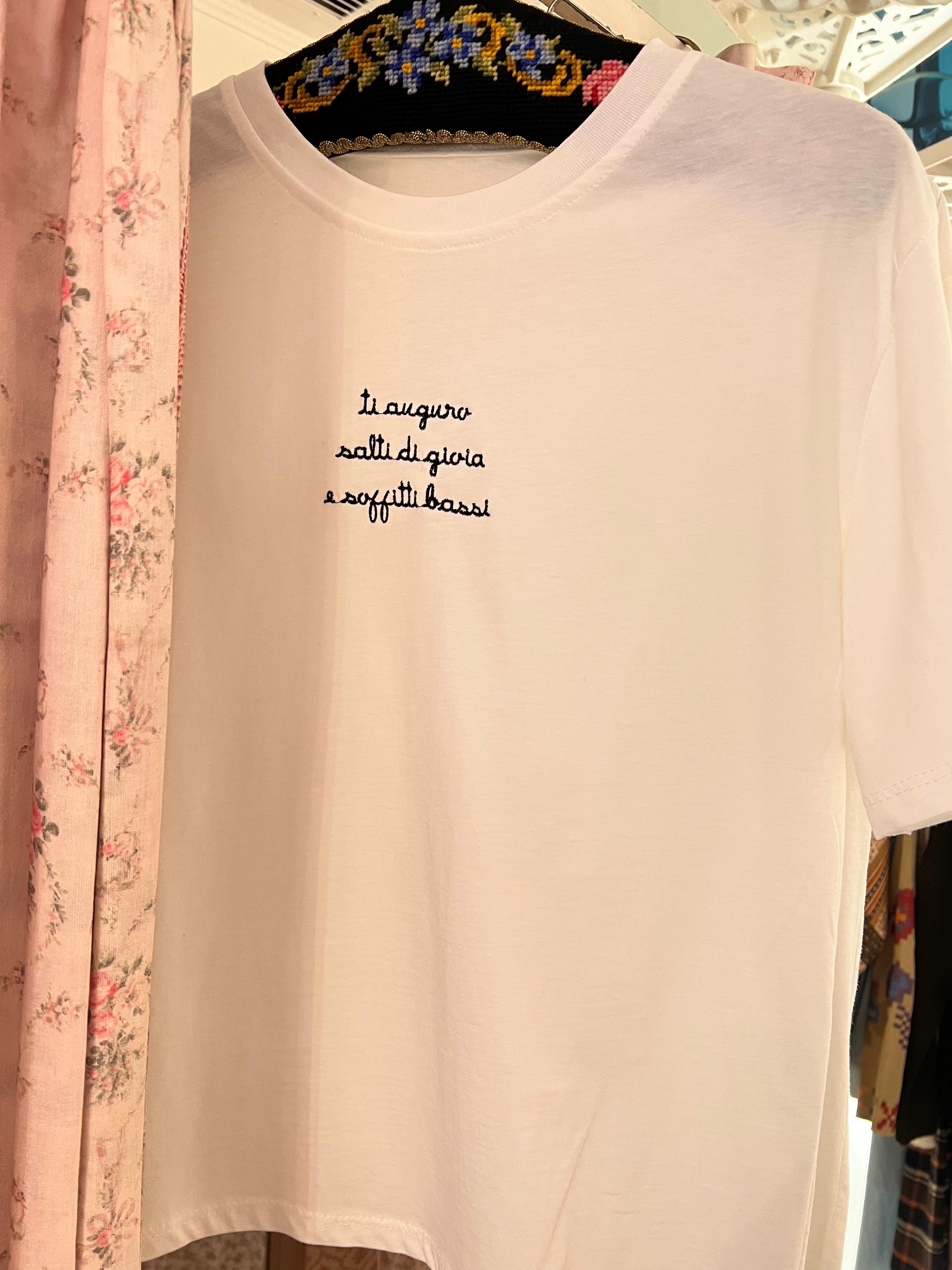 T-shirt ti auguro salti di gioia e soffitti bassi